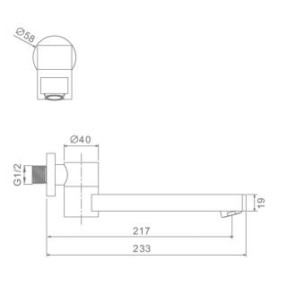 Излив поворотный Raglo R473.72.09 графит